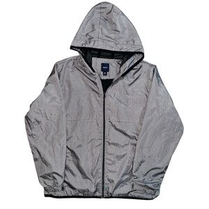 GAP Kids Y2K 2010 Houndstooth Pattern Rain Jacket-Size- XXL 14/16